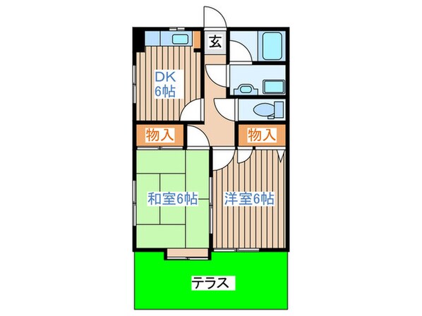 イーストハイツの物件間取画像